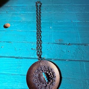 Artisan Hammered Copper MCM Mod 60s German Necklace